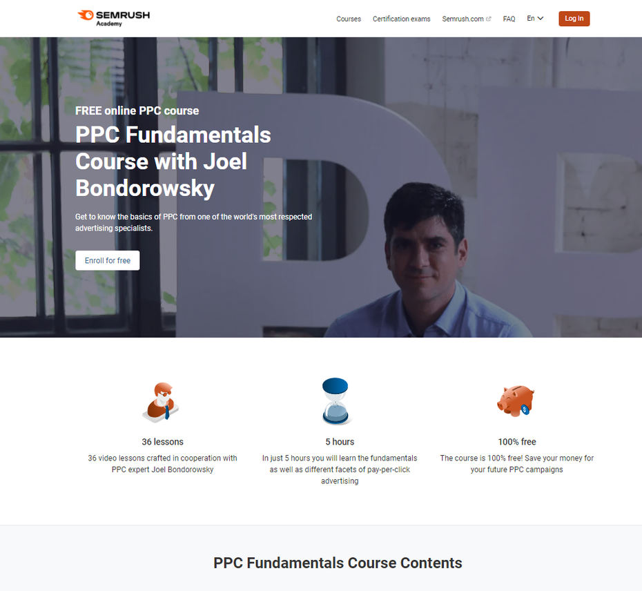 PPC Fundamentals Course with Joel Bondorowsky