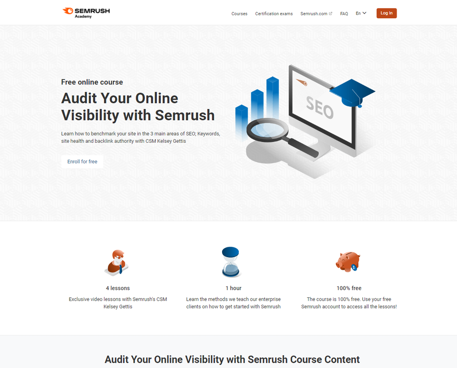Audit your Online Visibility with Semrush